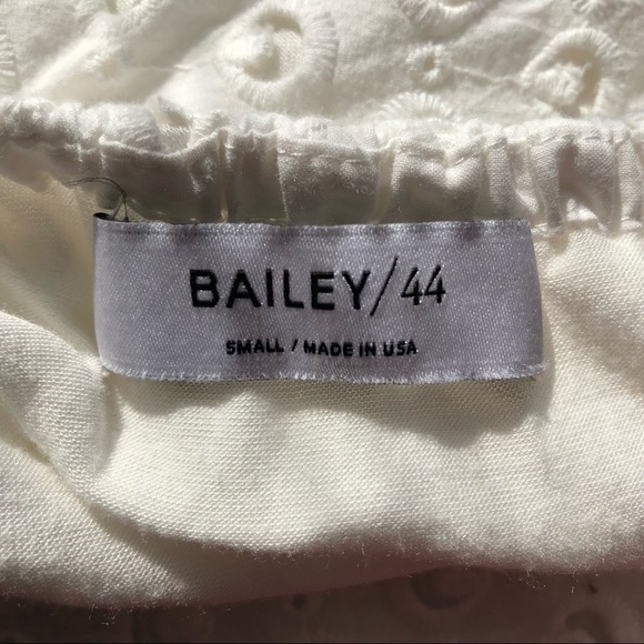SOLD Bailey 44 Off Shoulder Embroidered White Eyelet Blouse - Picture 8 of 12